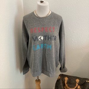Sol Angeles x Anthropologie Grey Mother Earth Crewneck XL
